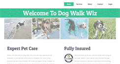 Desktop Screenshot of dogwalkwiz.com