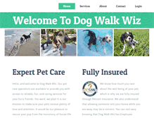Tablet Screenshot of dogwalkwiz.com